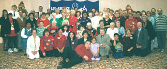 Dodgers Booster Club Holiday Group Photo, Christmas 2001